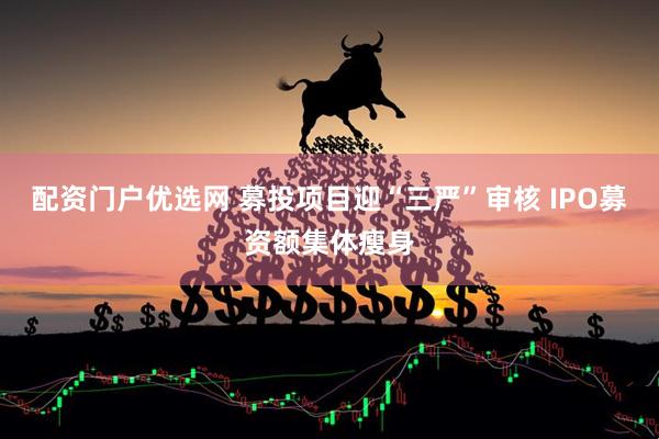 配资门户优选网 募投项目迎“三严”审核 IPO募资额集体瘦身